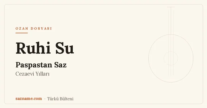 Cezaevi penceresi önünde tek telli bir bağlama silüeti